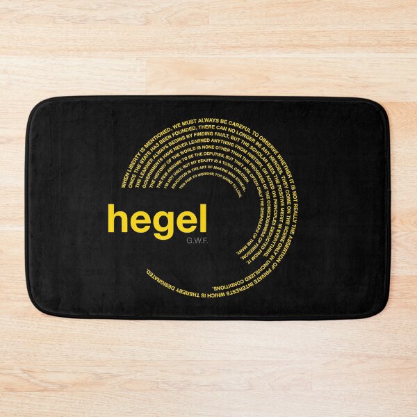 Item preview, Georg Wilhelm Friedrich Hegel famous quotes poster [gold] designed and sold by CMYKStudio.