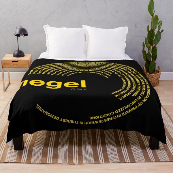 Item preview, Georg Wilhelm Friedrich Hegel famous quotes poster [gold] designed and sold by CMYKStudio.