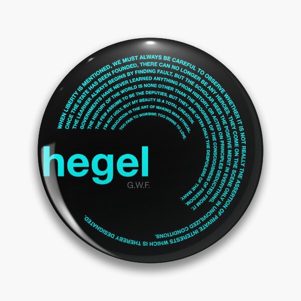 Item preview, Georg Wilhelm Friedrich Hegel famous quotes poster [aqua] designed and sold by CMYKStudio.
