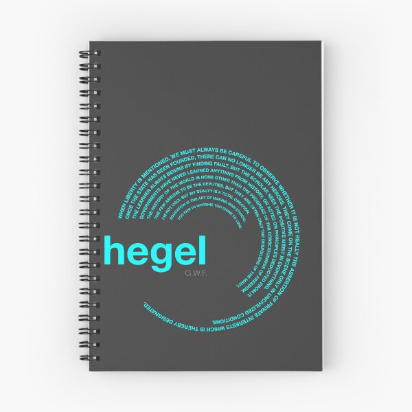 Item preview, Georg Wilhelm Friedrich Hegel famous quotes poster [aqua] designed and sold by CMYKStudio.