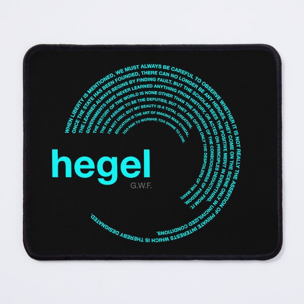 Item preview, Georg Wilhelm Friedrich Hegel famous quotes poster [aqua] designed and sold by CMYKStudio.