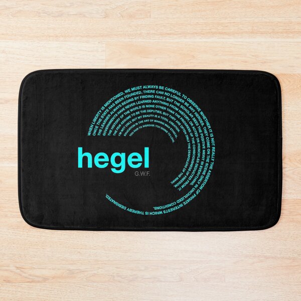 Item preview, Georg Wilhelm Friedrich Hegel famous quotes poster [aqua] designed and sold by CMYKStudio.