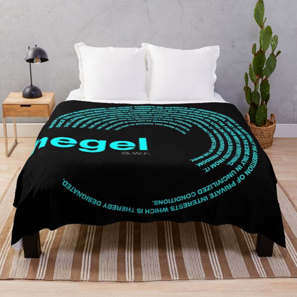 Item preview, Georg Wilhelm Friedrich Hegel famous quotes poster [aqua] designed and sold by CMYKStudio.