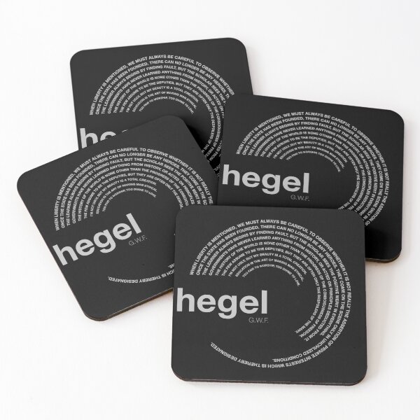Item preview, Georg Wilhelm Friedrich Hegel famous quotes poster [silver] designed and sold by CMYKStudio.