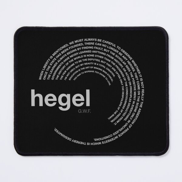Item preview, Georg Wilhelm Friedrich Hegel famous quotes poster [silver] designed and sold by CMYKStudio.