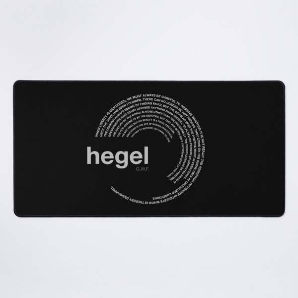 Item preview, Georg Wilhelm Friedrich Hegel famous quotes poster [silver] designed and sold by CMYKStudio.
