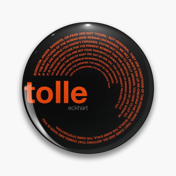 Item preview, Eckhart Tolle famous quotes poster [orangered] designed and sold by CMYKStudio.