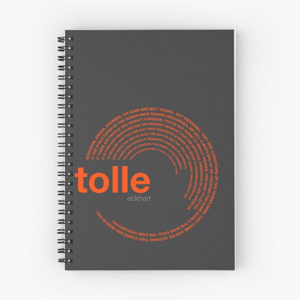 Artikelvorschau, Poster mit berühmten Zitaten von Eckhart Tolle [orangerot] entworfen und verkauft von CMYKStudio.