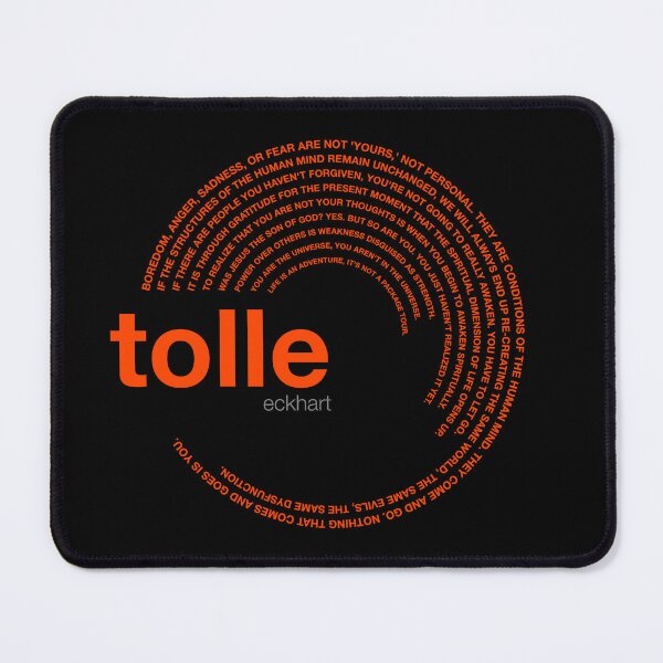 Item preview, Eckhart Tolle famous quotes poster [orangered] designed and sold by CMYKStudio.