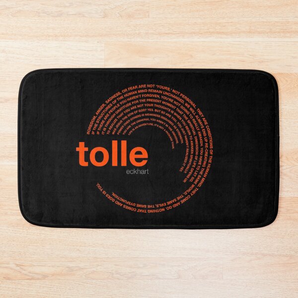 Item preview, Eckhart Tolle famous quotes poster [orangered] designed and sold by CMYKStudio.