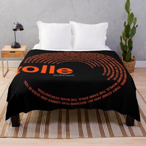 Item preview, Eckhart Tolle famous quotes poster [orangered] designed and sold by CMYKStudio.