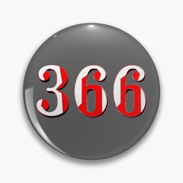 Item preview, number three hundred and sixty six digit 366 order sequence team member age designed and sold by 4rpixs.