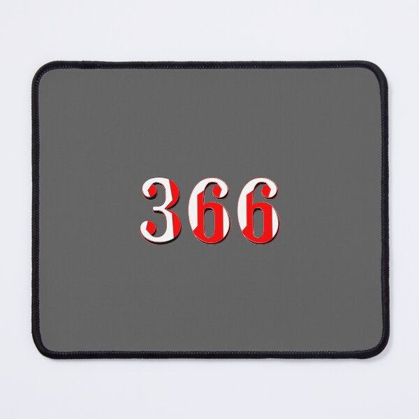 Item preview, number three hundred and sixty six digit 366 order sequence team member age designed and sold by 4rpixs.