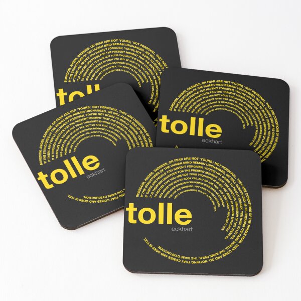 Item preview, Eckhart Tolle famous quotes poster [gold] designed and sold by CMYKStudio.