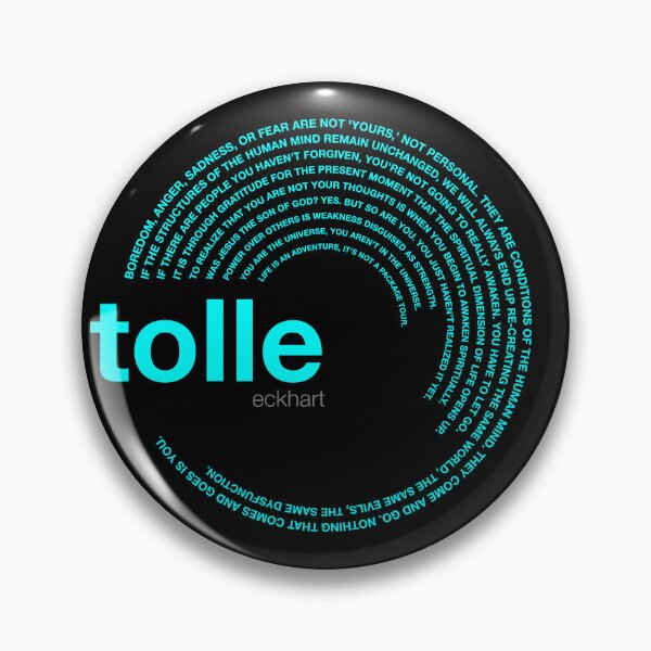 Item preview, Eckhart Tolle famous quotes poster [aqua] designed and sold by CMYKStudio.