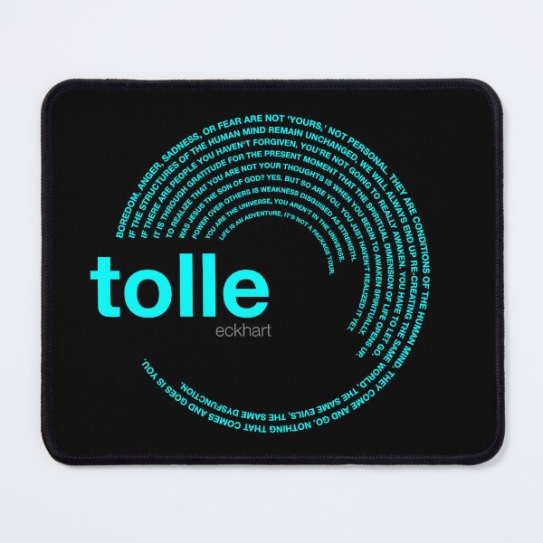 Artikelvorschau, Poster mit berühmten Zitaten von Eckhart Tolle [aqua] entworfen und verkauft von CMYKStudio.