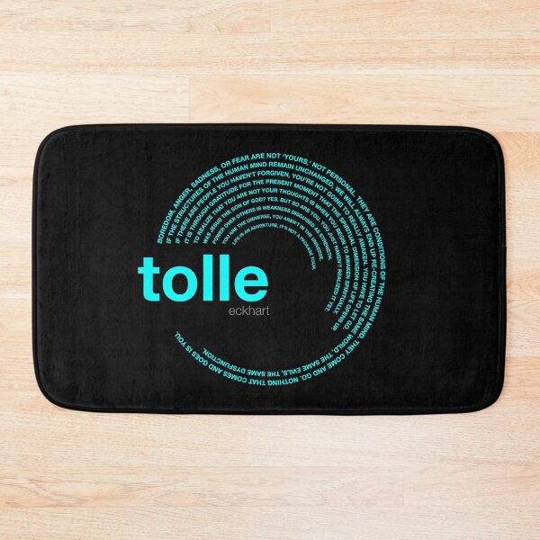 Item preview, Eckhart Tolle famous quotes poster [aqua] designed and sold by CMYKStudio.