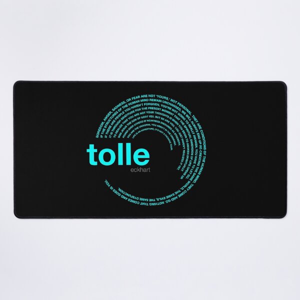 Item preview, Eckhart Tolle famous quotes poster [aqua] designed and sold by CMYKStudio.