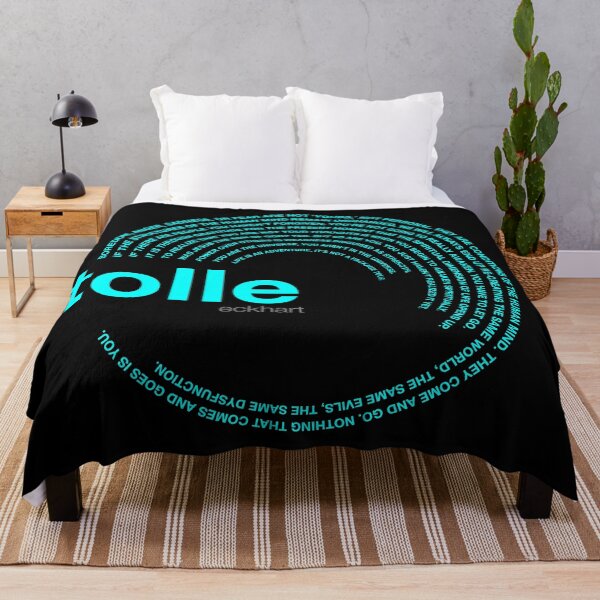 Artikelvorschau, Poster mit berühmten Zitaten von Eckhart Tolle [aqua] entworfen und verkauft von CMYKStudio.
