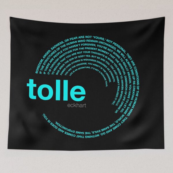 Artikelvorschau, Poster mit berühmten Zitaten von Eckhart Tolle [aqua] entworfen und verkauft von CMYKStudio.