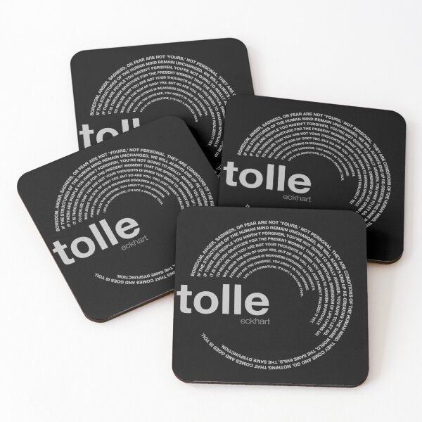 Item preview, Eckhart Tolle famous quotes poster [silver] designed and sold by CMYKStudio.