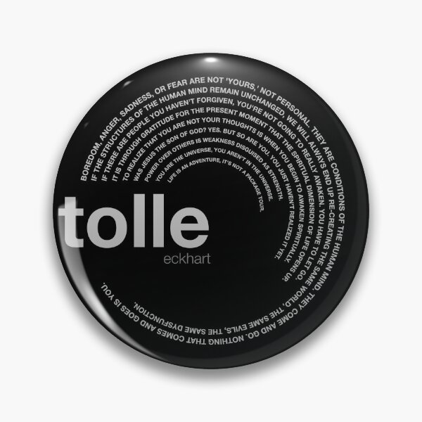 Item preview, Eckhart Tolle famous quotes poster [silver] designed and sold by CMYKStudio.