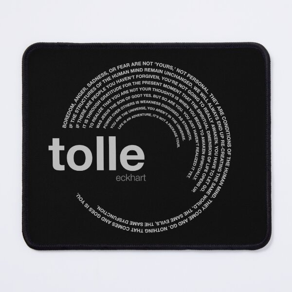 Item preview, Eckhart Tolle famous quotes poster [silver] designed and sold by CMYKStudio.