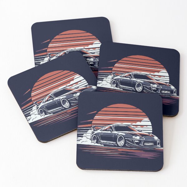 Item preview, 90s JDM Supra with Sunset Backdrop designed and sold by 8fifty8.