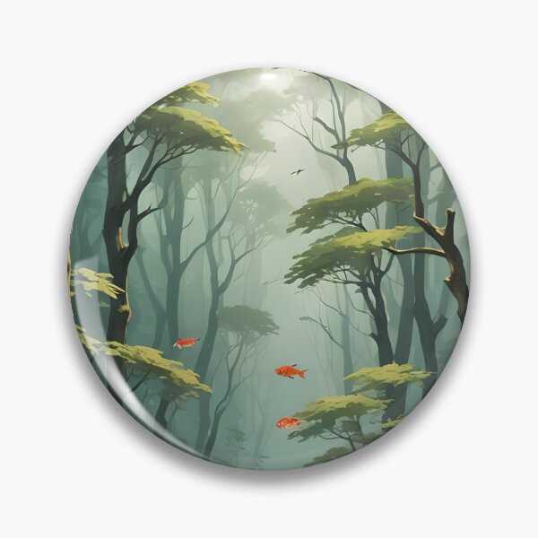 Item preview, Fish floating in the woods designed and sold by nwadsley.