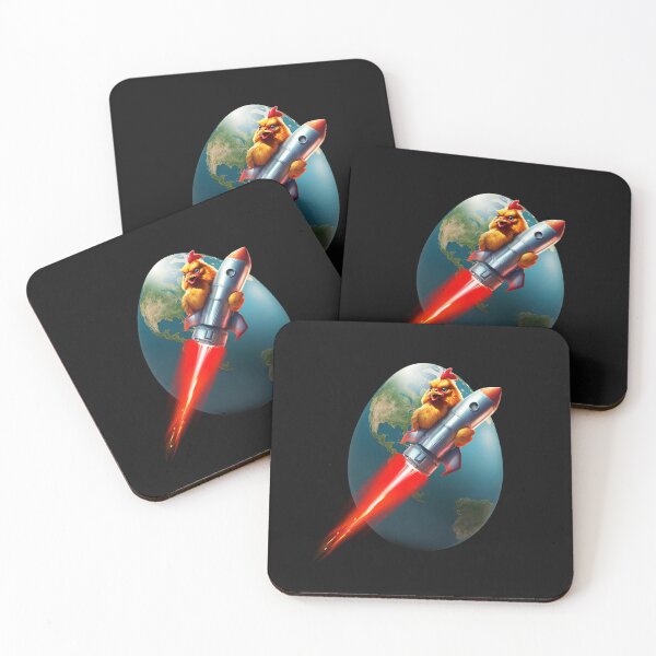 Item preview, Rocket chicken ,egg-shaped Earth designed and sold by Belweder.