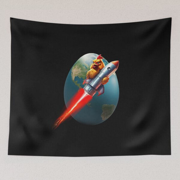 Item preview, Rocket chicken ,egg-shaped Earth designed and sold by Belweder.