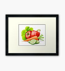 Fresh vegetables Framed Print