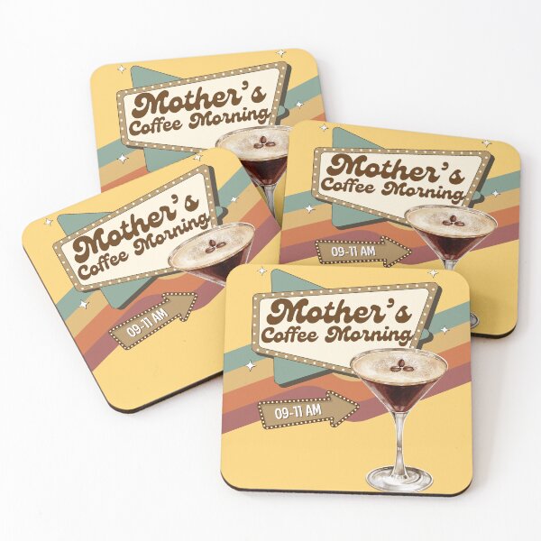 Item preview, Retro Cafecore Morning Coffee Club Espresso Martini designed and sold by FireSisters.