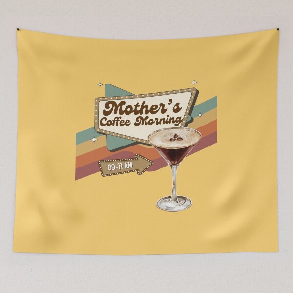 Item preview, Retro Cafecore Morning Coffee Club Espresso Martini designed and sold by FireSisters.
