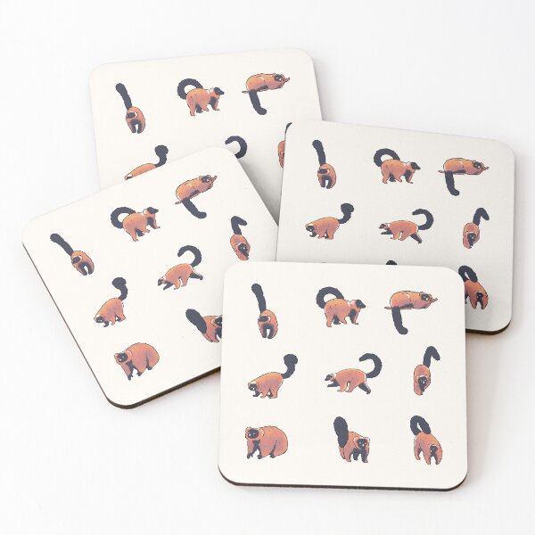 Item preview, Cute red ruffed lemur pack  designed and sold by Mayarart.