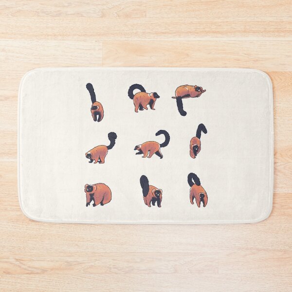 Item preview, Cute red ruffed lemur pack  designed and sold by Mayarart.