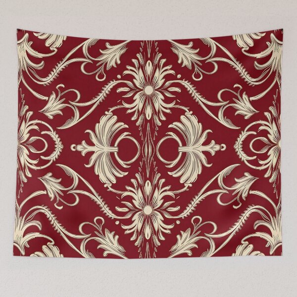 Item preview, Red and golden abstract pattern designed and sold by Haji  Kamora.