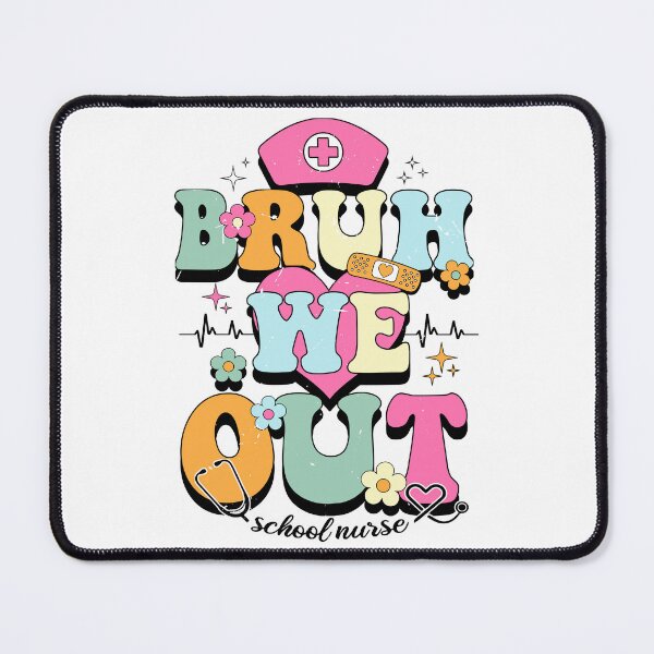 Item preview, Bruh We Out School Nurse Groovy Retro Happy End of School Year Gift designed and sold by JUSTBEELEGANT.