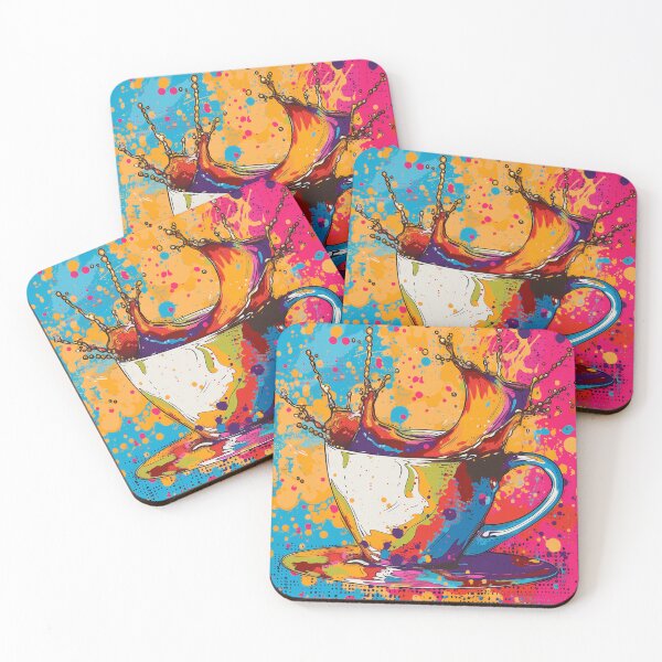 Item preview, Explosive Colors in a Coffee Cup designed and sold by palmyst.
