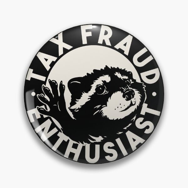 Item preview, Tax Fraud Enthusiast - Pedro Raccoon Commited Tax Fraud MEME | Black designed and sold by Any Color Designs.