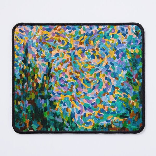 Item preview, Soft pastel sky impressionist landscape original painting designed and sold by jjwtart.