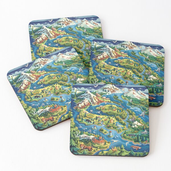 Item preview, Intricate Map of a Mythical Land designed and sold by palmyst.
