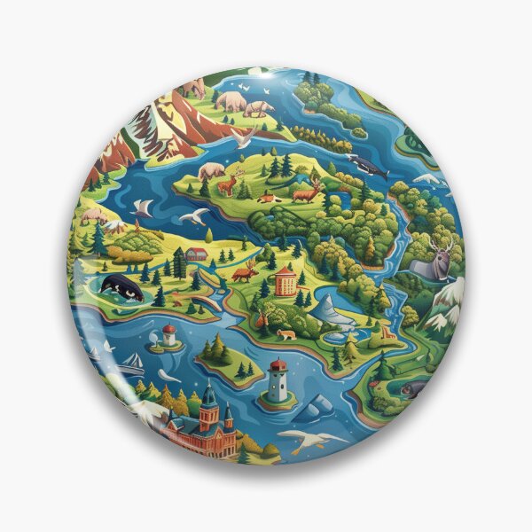 Item preview, Intricate Map of a Mythical Land designed and sold by palmyst.