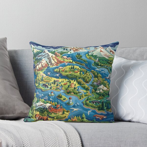 Item preview, Intricate Map of a Mythical Land designed and sold by palmyst.