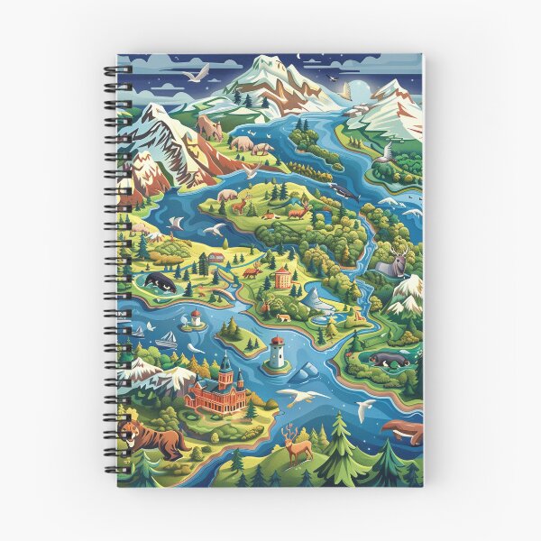 Item preview, Intricate Map of a Mythical Land designed and sold by palmyst.