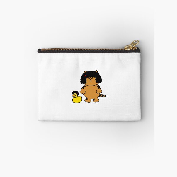 Item preview, a Cat and a Duck with curly hair designed and sold by superbaechoo.