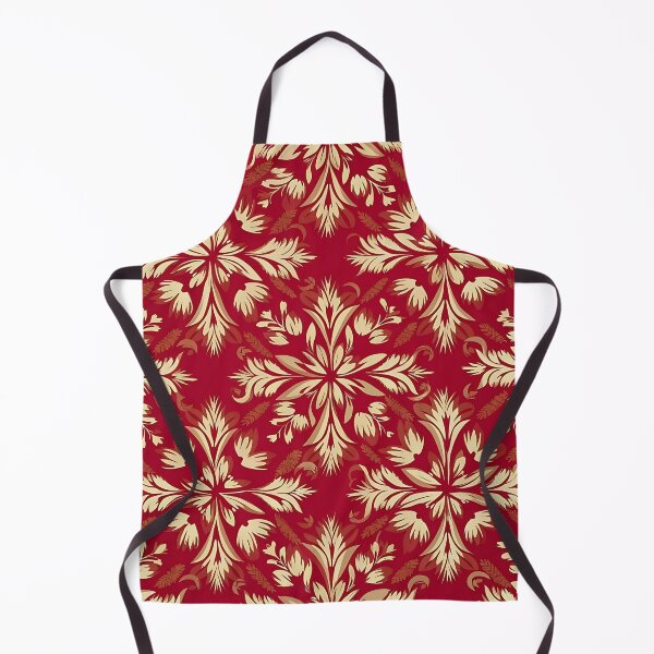 Item preview, Red and golden abstract pattern designed and sold by Haji Kamora.