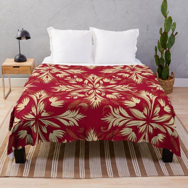 Item preview, Red and golden abstract pattern designed and sold by Haji Kamora.
