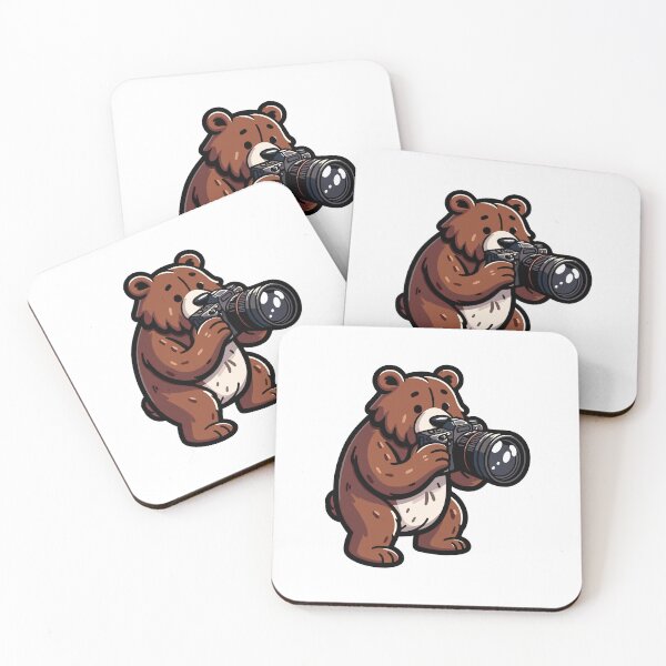 Item preview, Photographer Bear - Creative Wildlife Camera Bear designed and sold by Akioos.