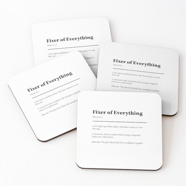 Item preview, Fixer of Everything | Funny Farewell Greeting card for coworker, employee, colleague, or your work bestie designed and sold by skapastudios.